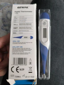 Thermomètre oral électronique médical, numérique de base pour adulte enfant bébé température corps fièvre photo review