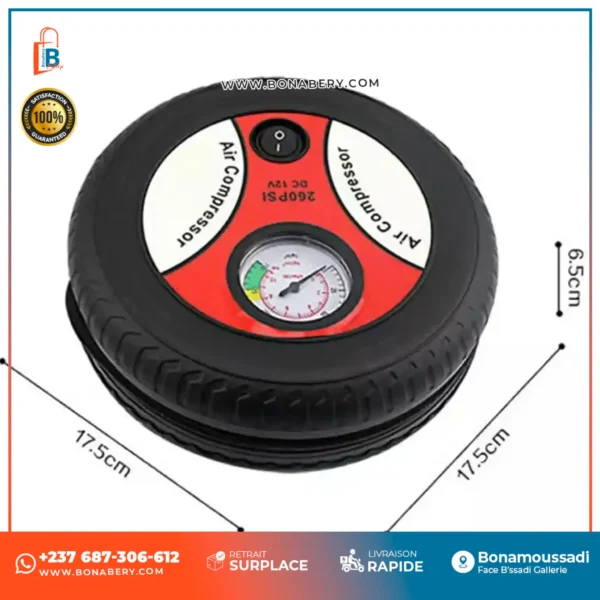 Mini Compresseur d’Air Analogique Puissant DC 12V